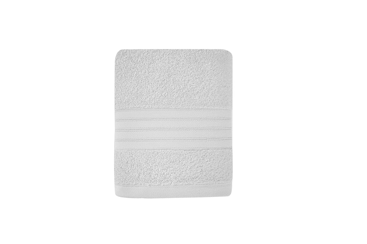Cotton Terry Towel Set (Hand + Bath + Bath Sheet) - White-3