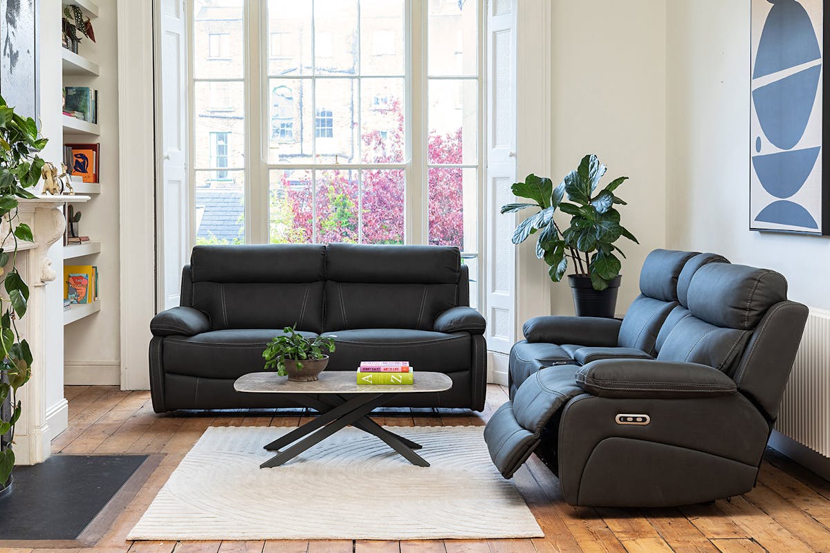 Hardy 2 Seater | Console | USB | Power Recliner | Grey-4