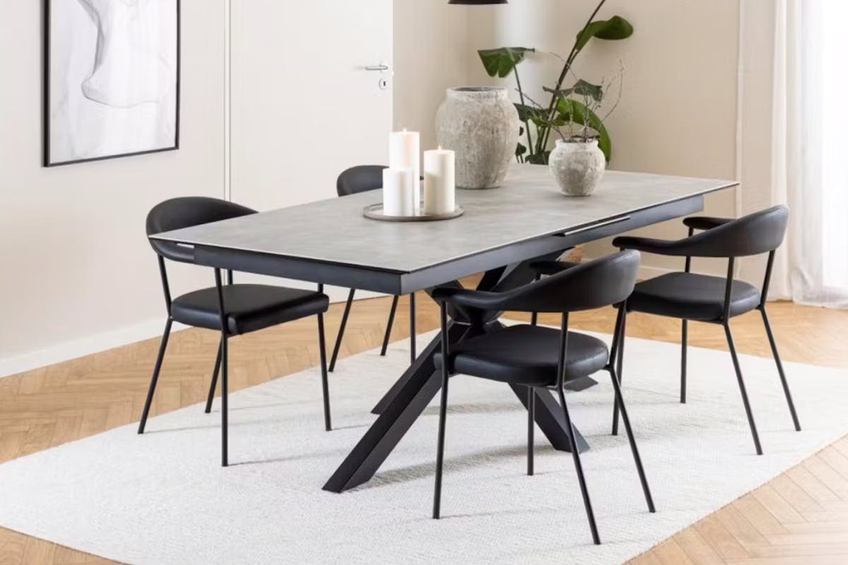 Harlie Extending Dining Table | 200 - 240 cm | Grey-2