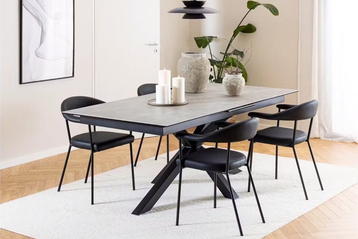 Harlie Extending Dining Table | 168 - 210 cm | Grey-2