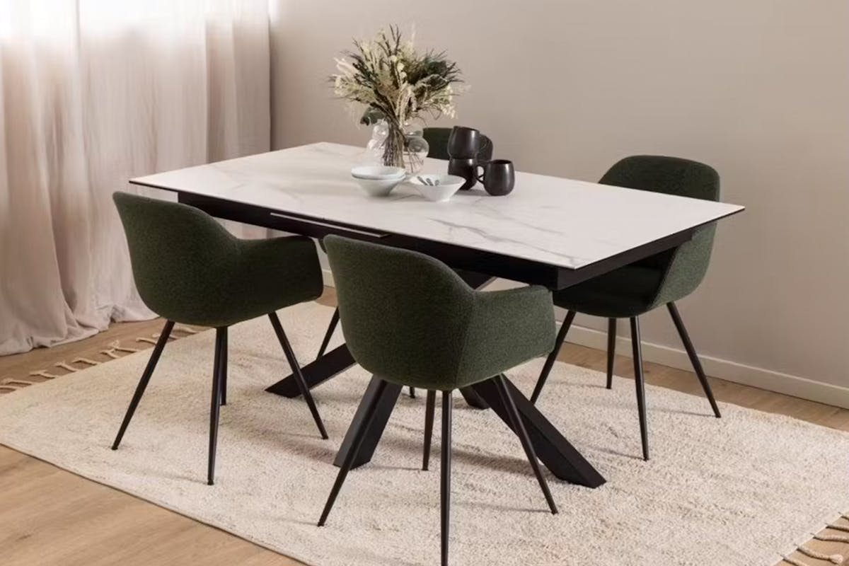 Harlie Extending Dining Table | 200 - 240 cm | White-2