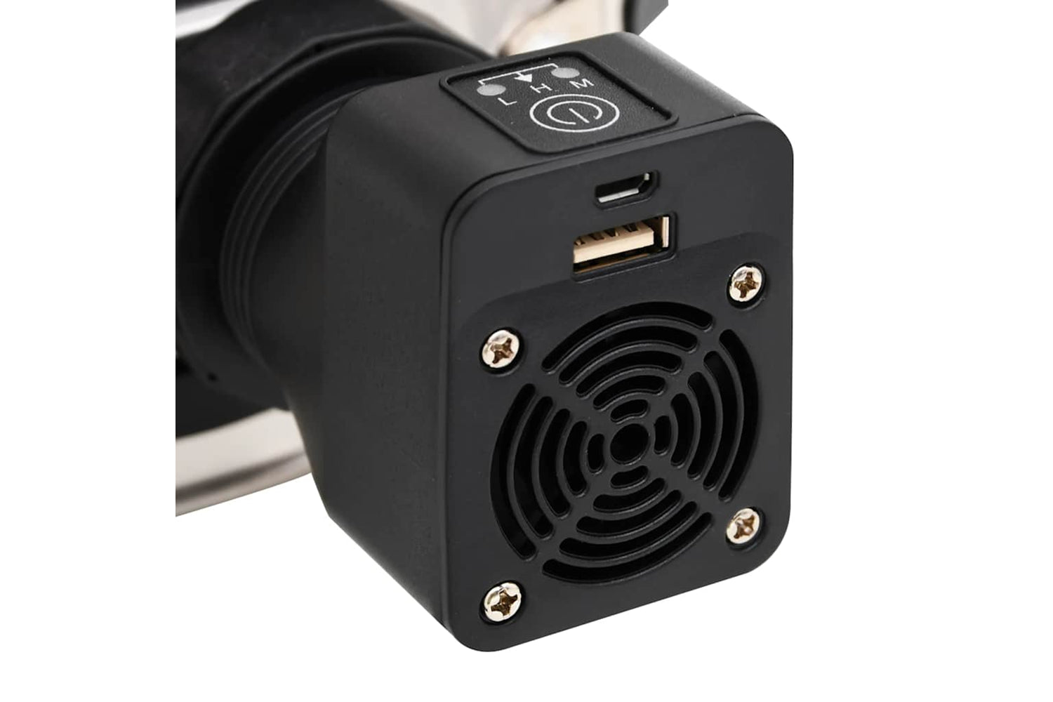 Vidaxl Wood Stove With Usb Fan Silver 35.5x26x28 Cm Stainless Steel-9