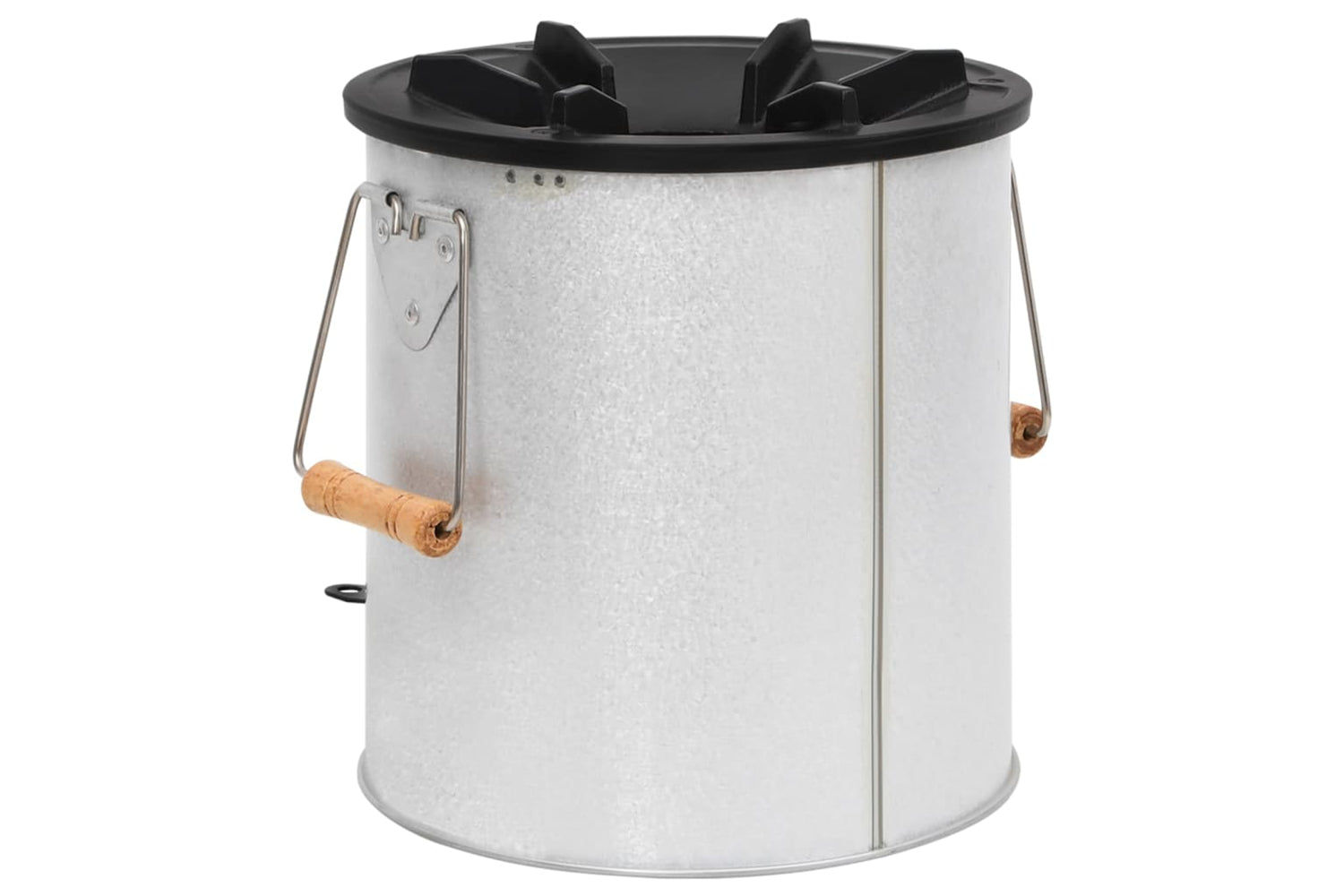 vidaXL 319438 Camping Wood Stove Silver 45x25x26cm Steel-5