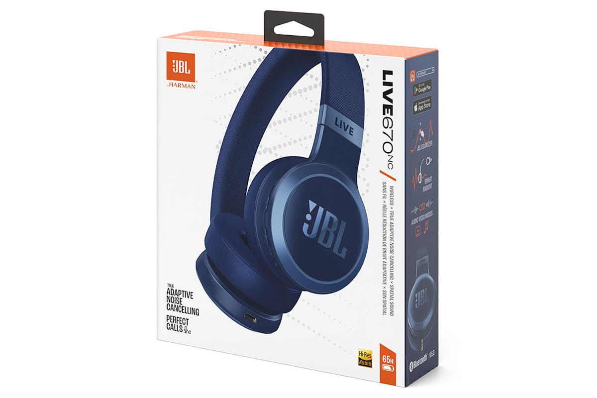 JBL Live 670NC On-Ear Wireless Noise Cancelling Headphone | Blue-11