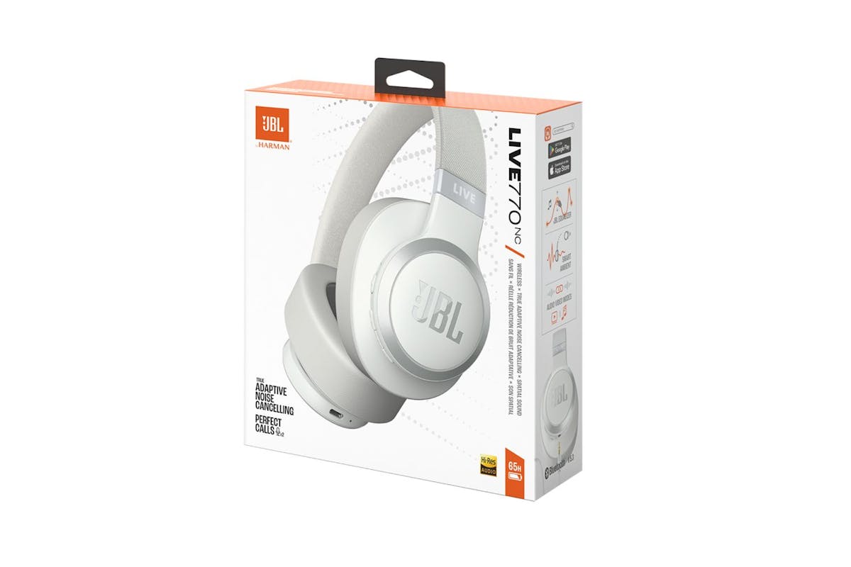 JBL Live 770NC Over-Ear Wireless Noise Cancelling Headphone | White-11