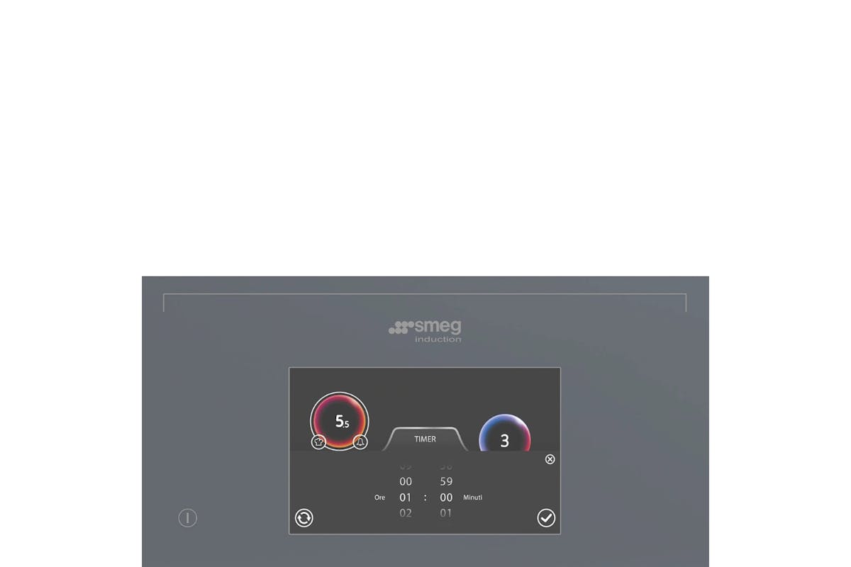 Smeg 90cm Linea Built-in Induction Hob | SIA1963DS | Silver-6