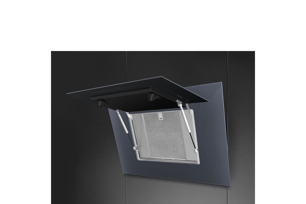 Smeg Linea 90cm Decorative Wall Mount Hood | KV194G | Neptune Grey-6