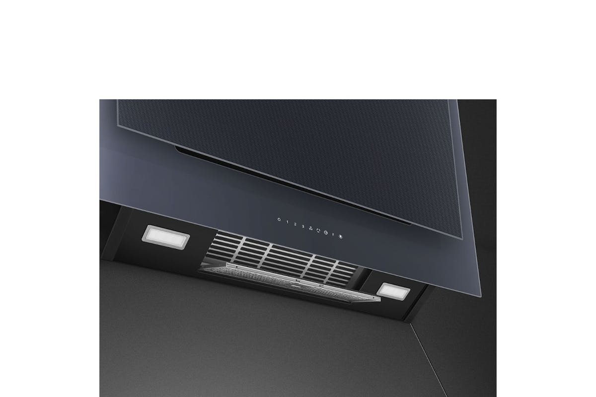 Smeg Linea 90cm Decorative Wall Mount Hood | KV194G | Neptune Grey-7