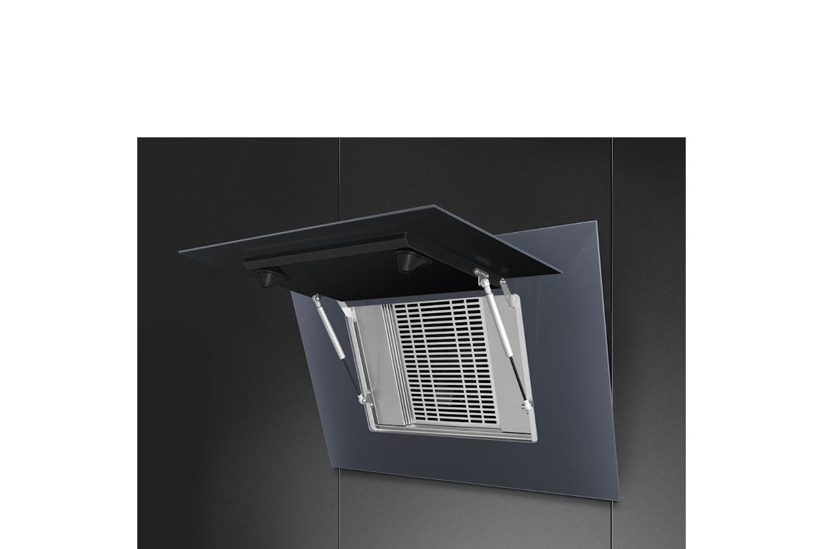 Smeg Linea 90cm Decorative Wall Mount Hood | KV194G | Neptune Grey-8