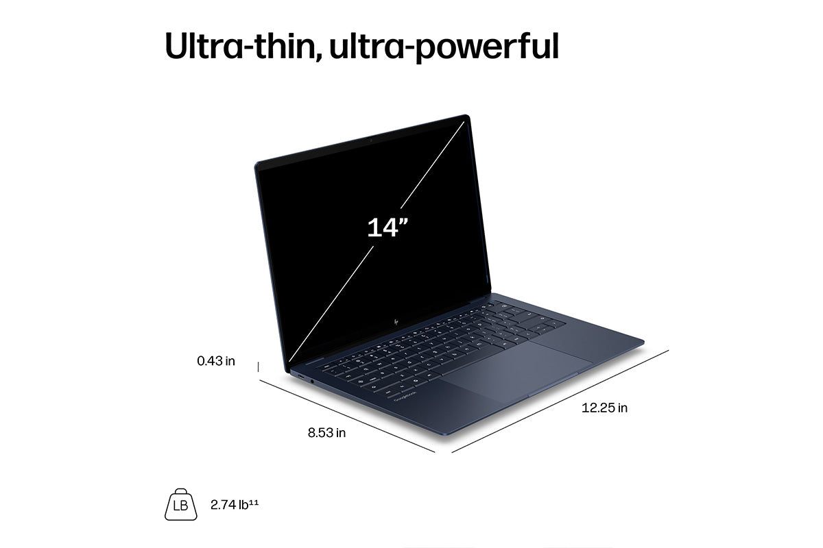 HP Googlebook Snapdragon X Elite | 16GB | 512GB | Atmospheric Blue Aluminum | Qualcomm Adreno-13