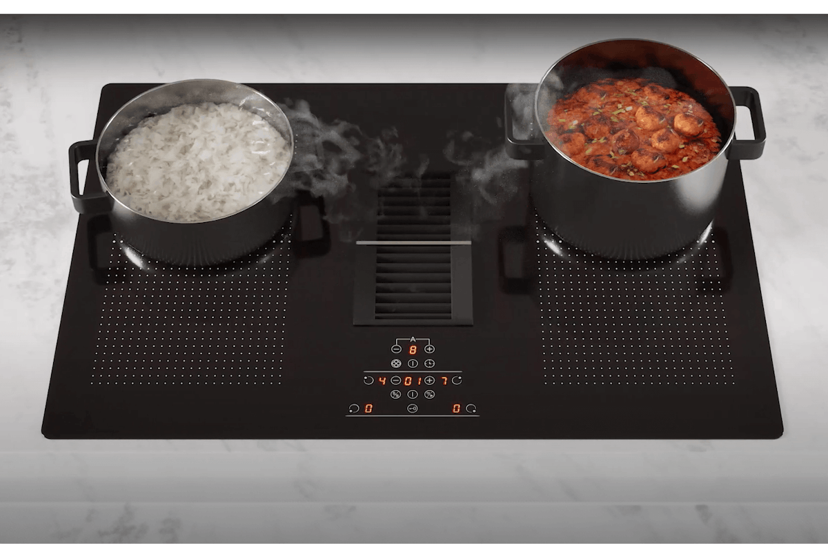 Culina 77cm Induction Hob with Downdraft Extraction | ICONFLEX75DD-3