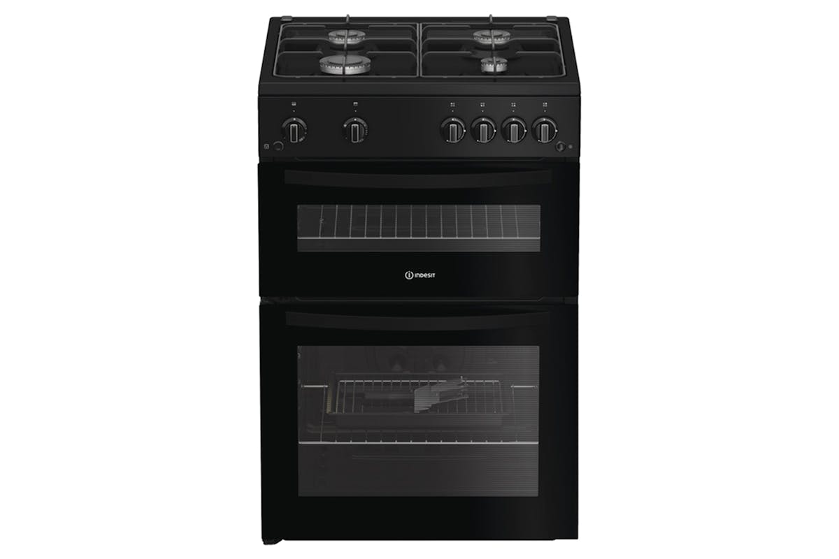 Indesit 60cm Double Oven Gas Cooker | IDG6GB
