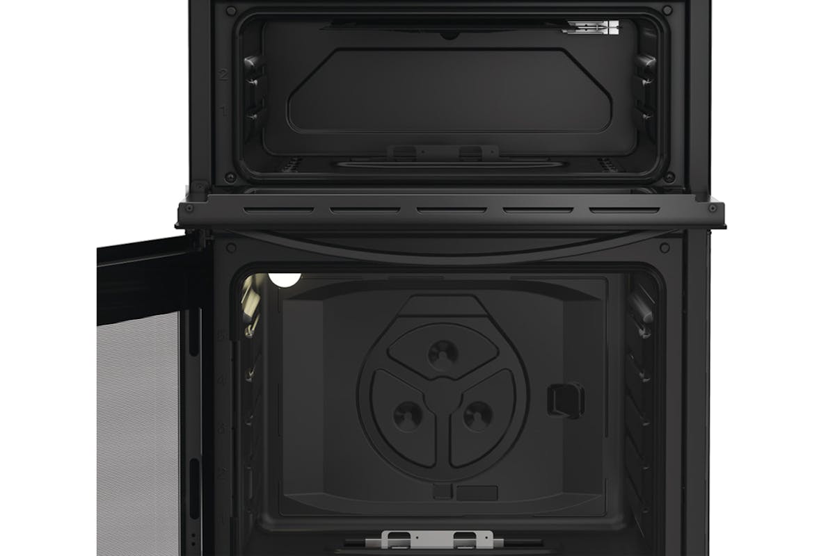 Indesit 60cm Double Oven Gas Cooker | IDG6GB-3