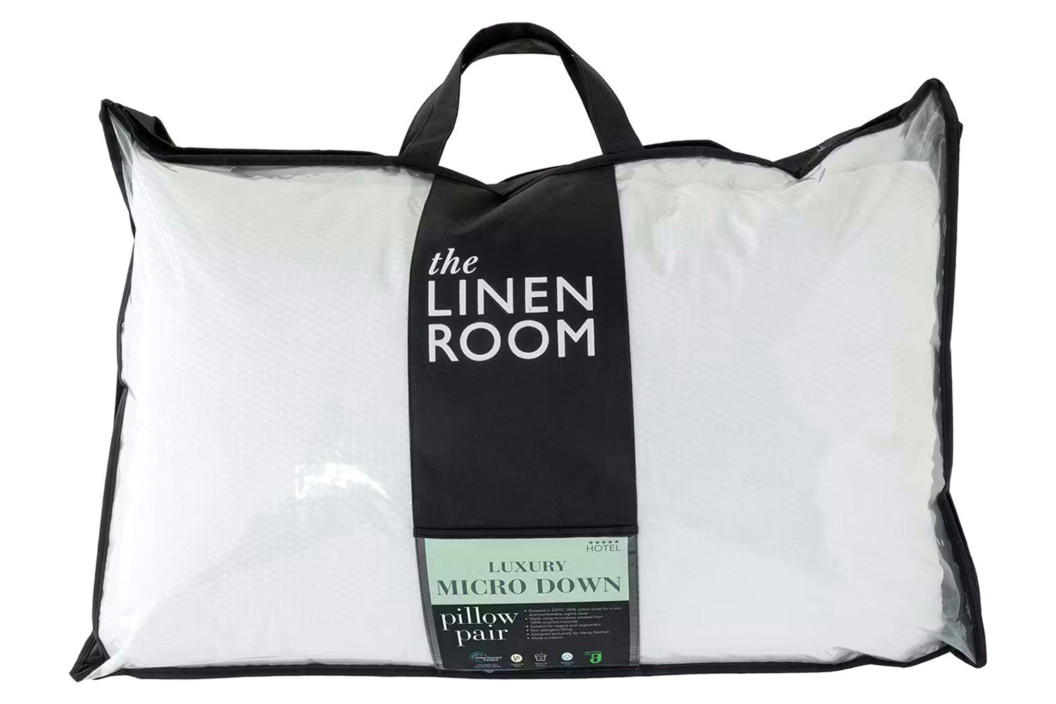 The Linen Room | Luxury Microdown Pillow | Twin Pack