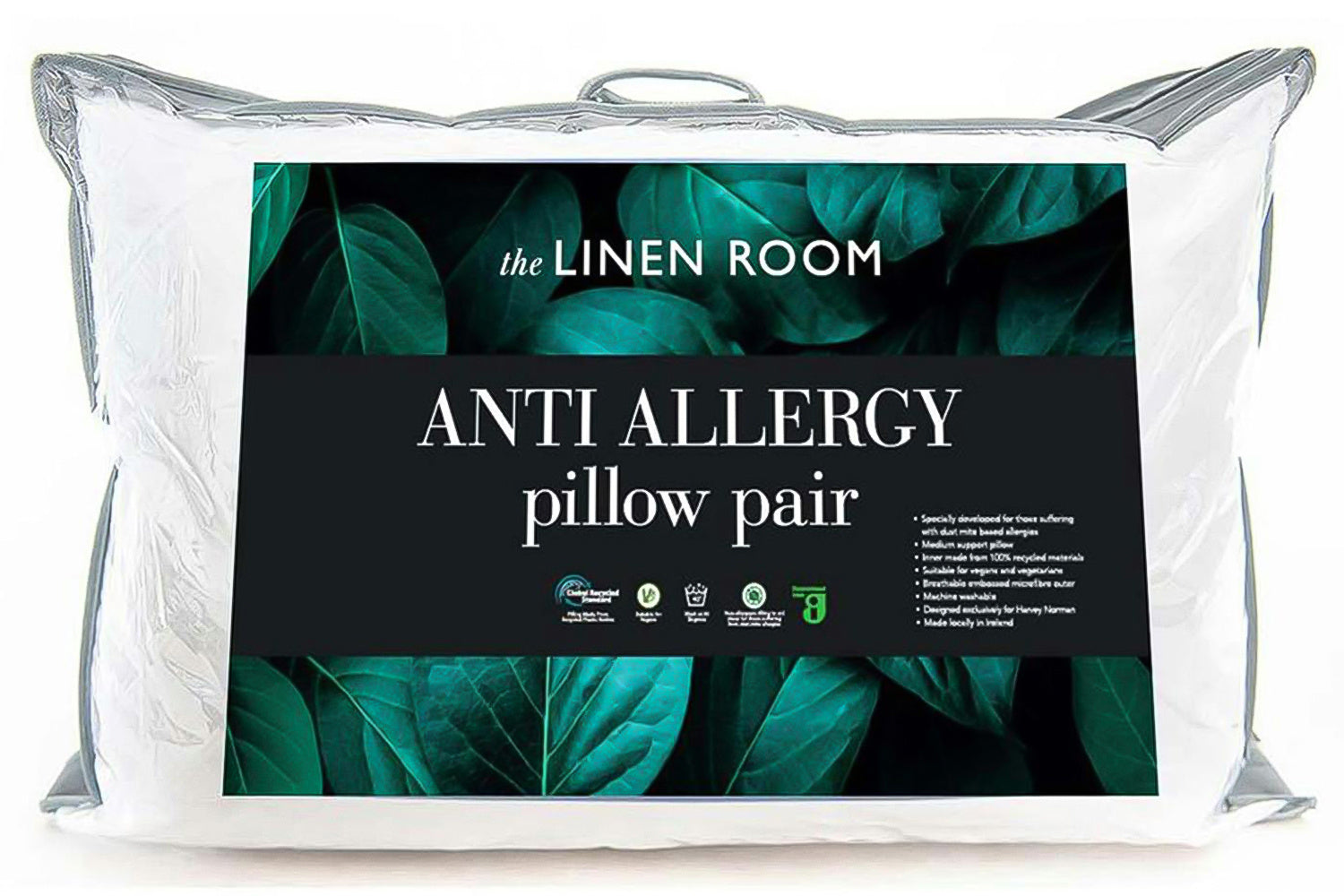 The Linen Room | Botanical Anti Allergy Pillow | Pair