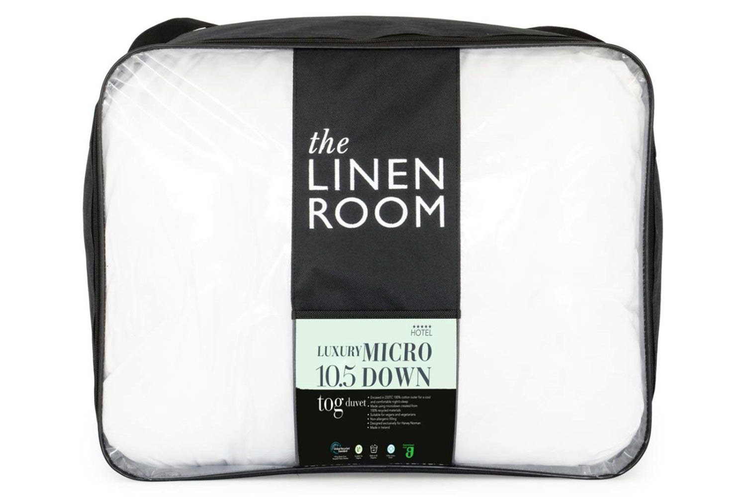 The Linen Room | Luxury Microdown 10.5 Tog Duvet | Single