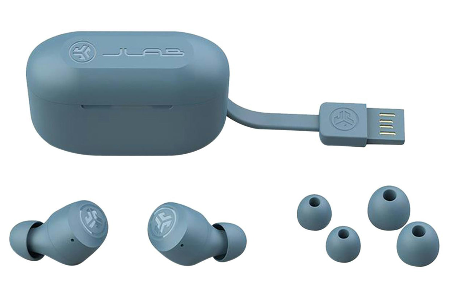 JLab Go Air Pop True Wireless Earbuds | Slate-5