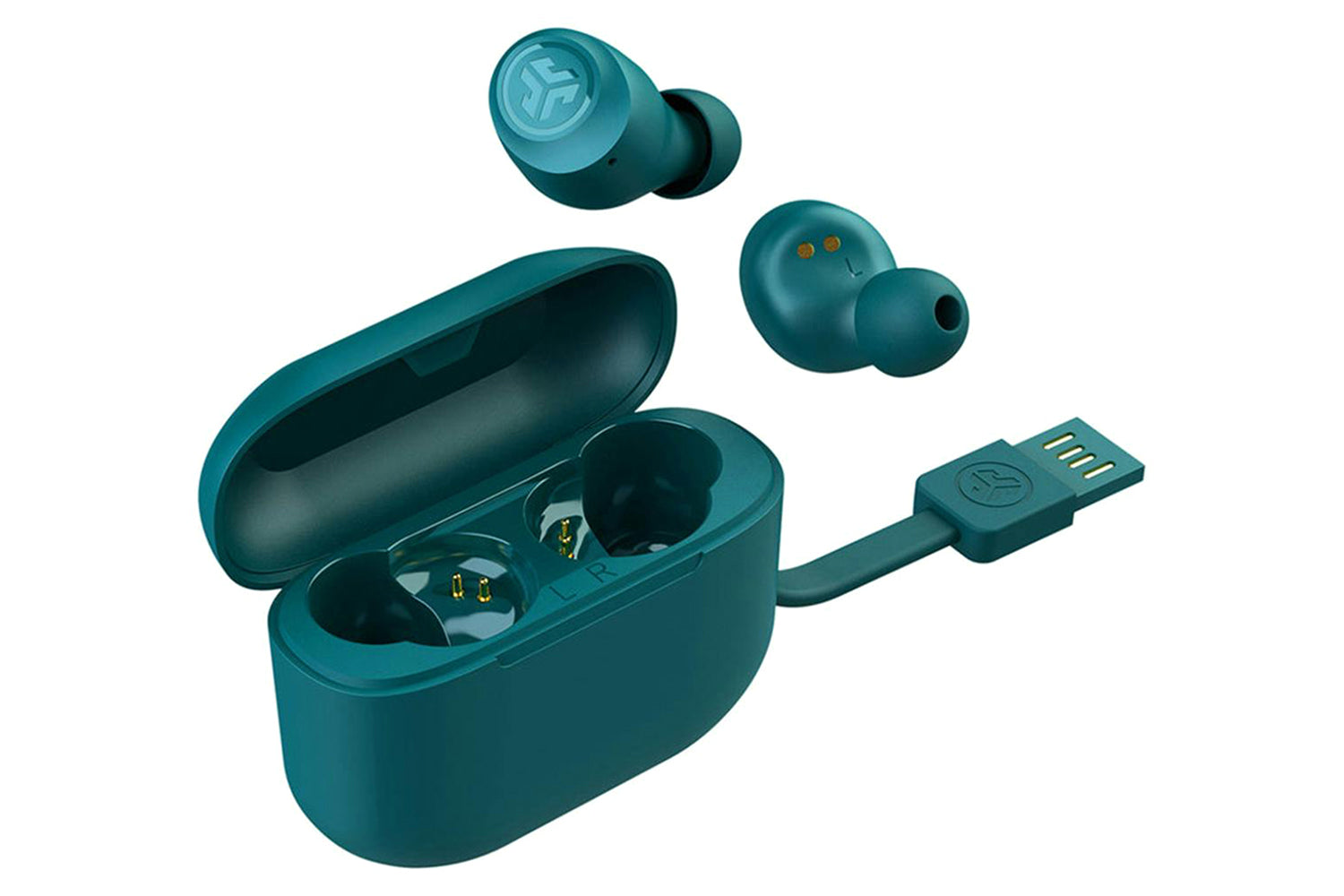 JLab Go Air Pop True Wireless Earbuds | Teal-4