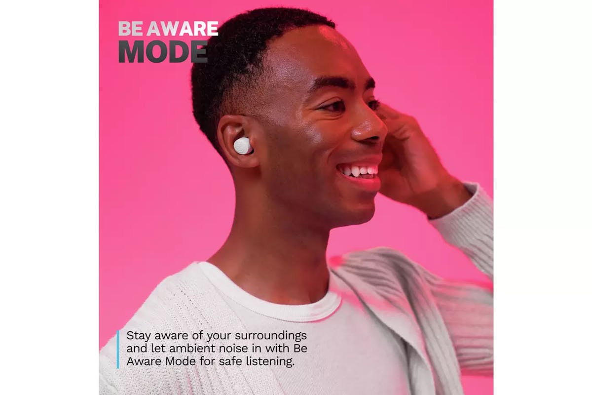 JLab Go Air Pop True Wireless Earbuds | White-5