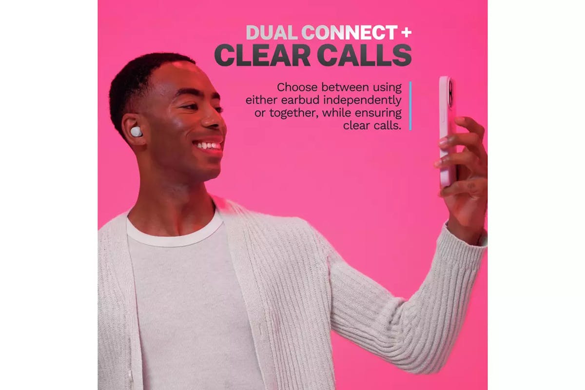 JLab Go Air Pop True Wireless Earbuds | White-7