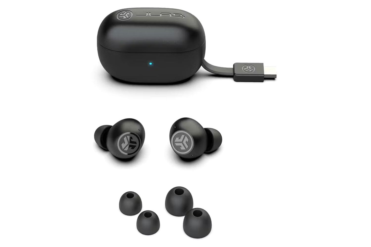 JLab Go Pop ANC True Wireless Earbuds | Black-6