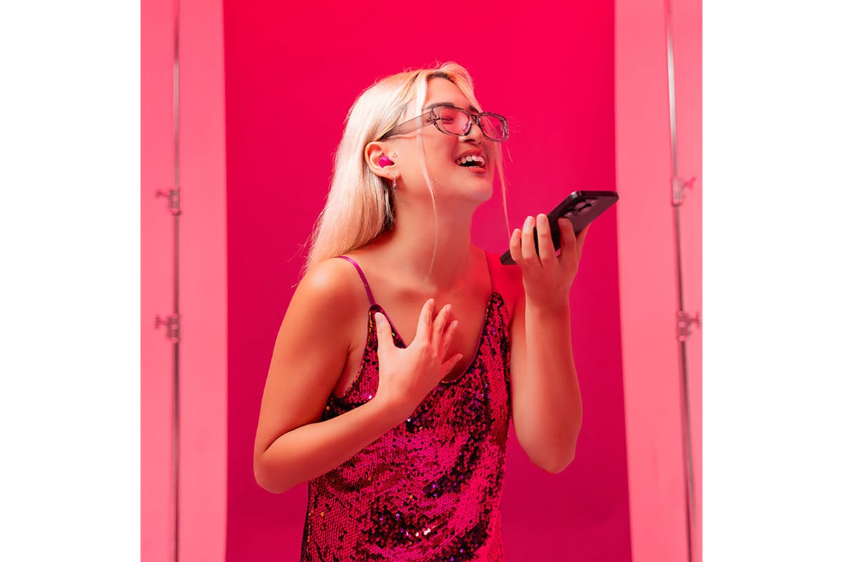 JLab Go Pop ANC True Wireless Earbuds | Fuchsia-2