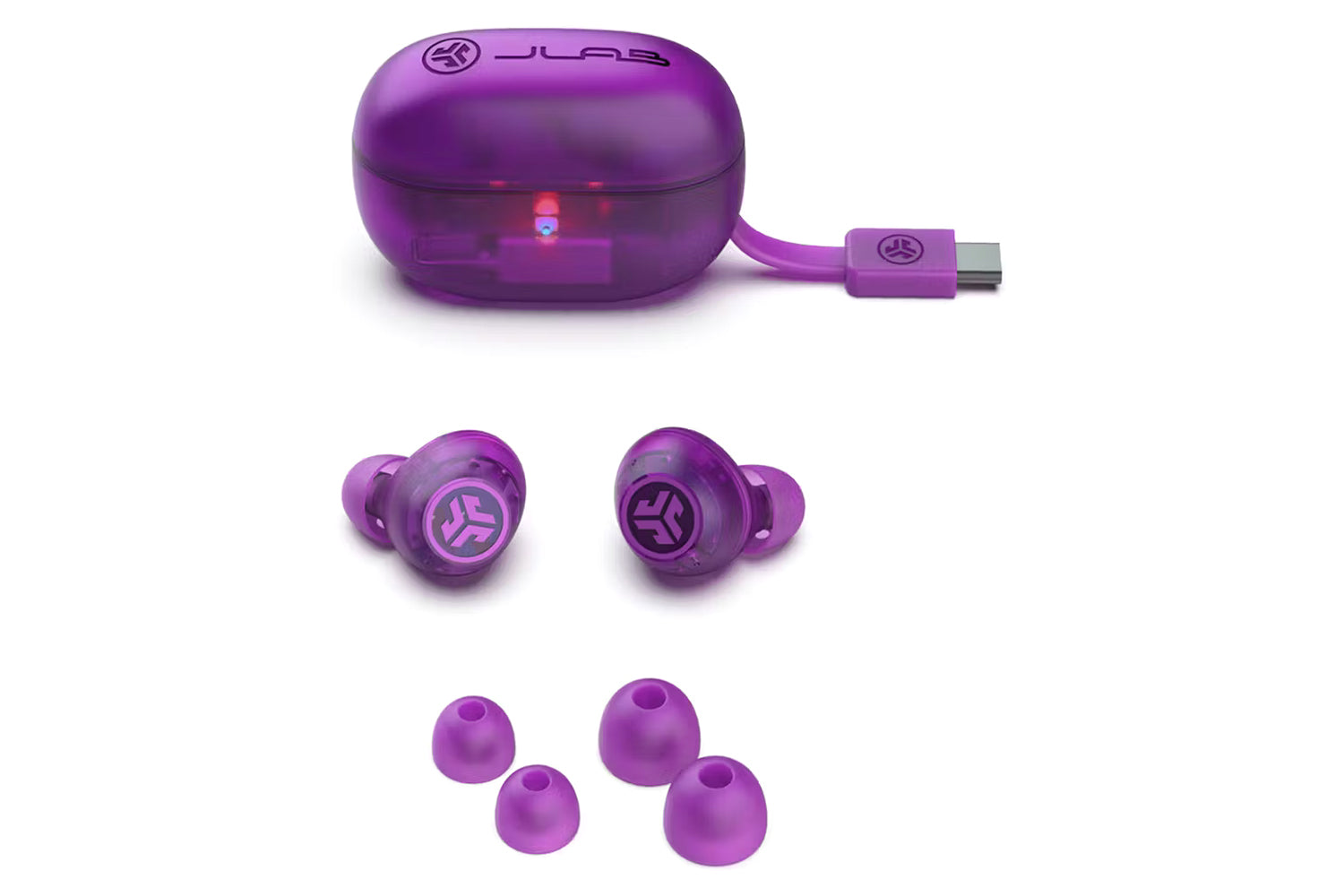 JLab Go Pop ANC True Wireless Earbuds | Purple-6