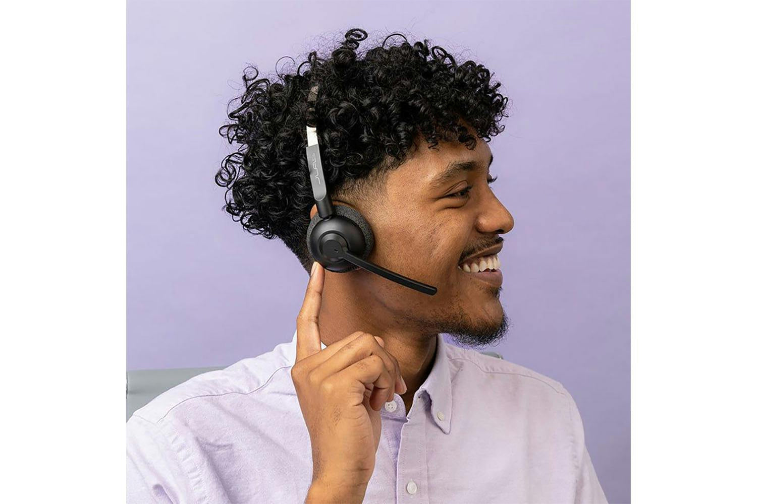 JLab Go Work Pop On-Ear Headset | Black-2