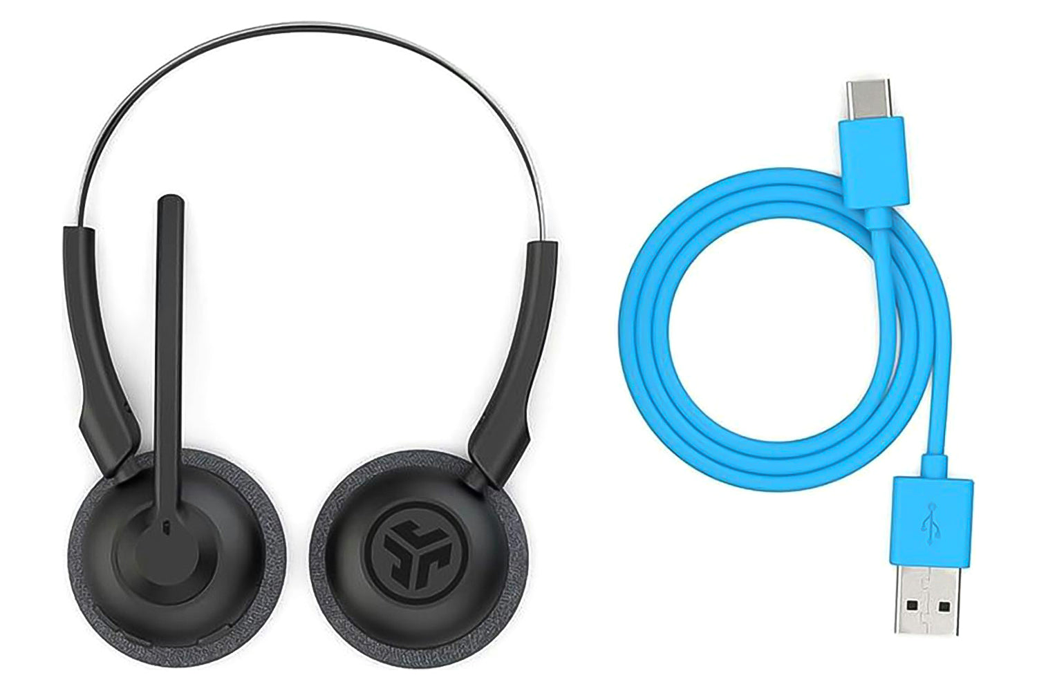 JLab Go Work Pop On-Ear Headset | Black-5