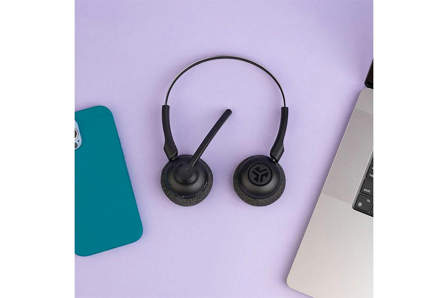 JLab Go Work Pop On-Ear Headset | Black-6