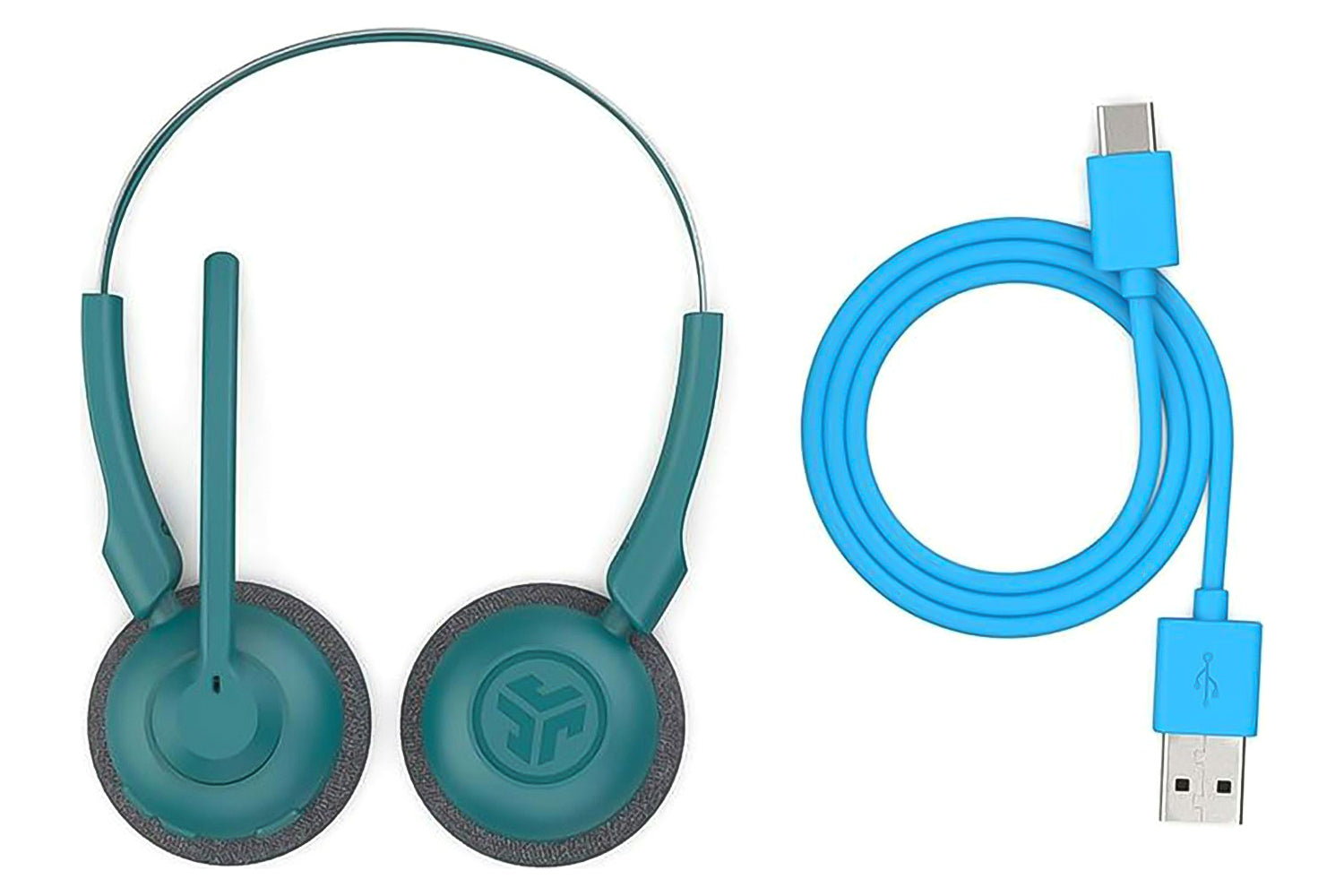 JLab Go Work Pop On-Ear Headset | Teal-6