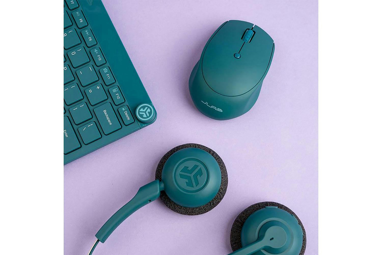 JLab Go Work Pop On-Ear Headset | Teal-7