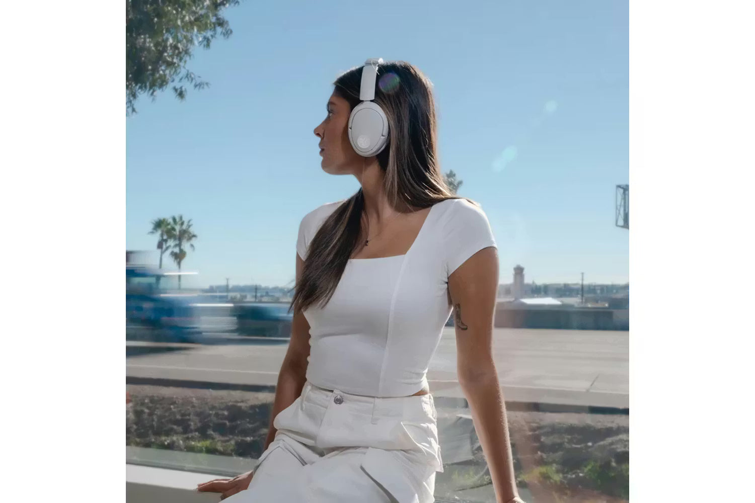 JLab JBuds Lux ANC Wireless Over-ear Headphones | White-2