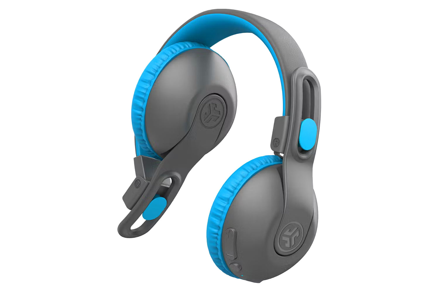 JLab JBuddies Studio 2 Kids On-Ear 2 In 1 Wireless & Wired Headphones | Grey/Blue-4