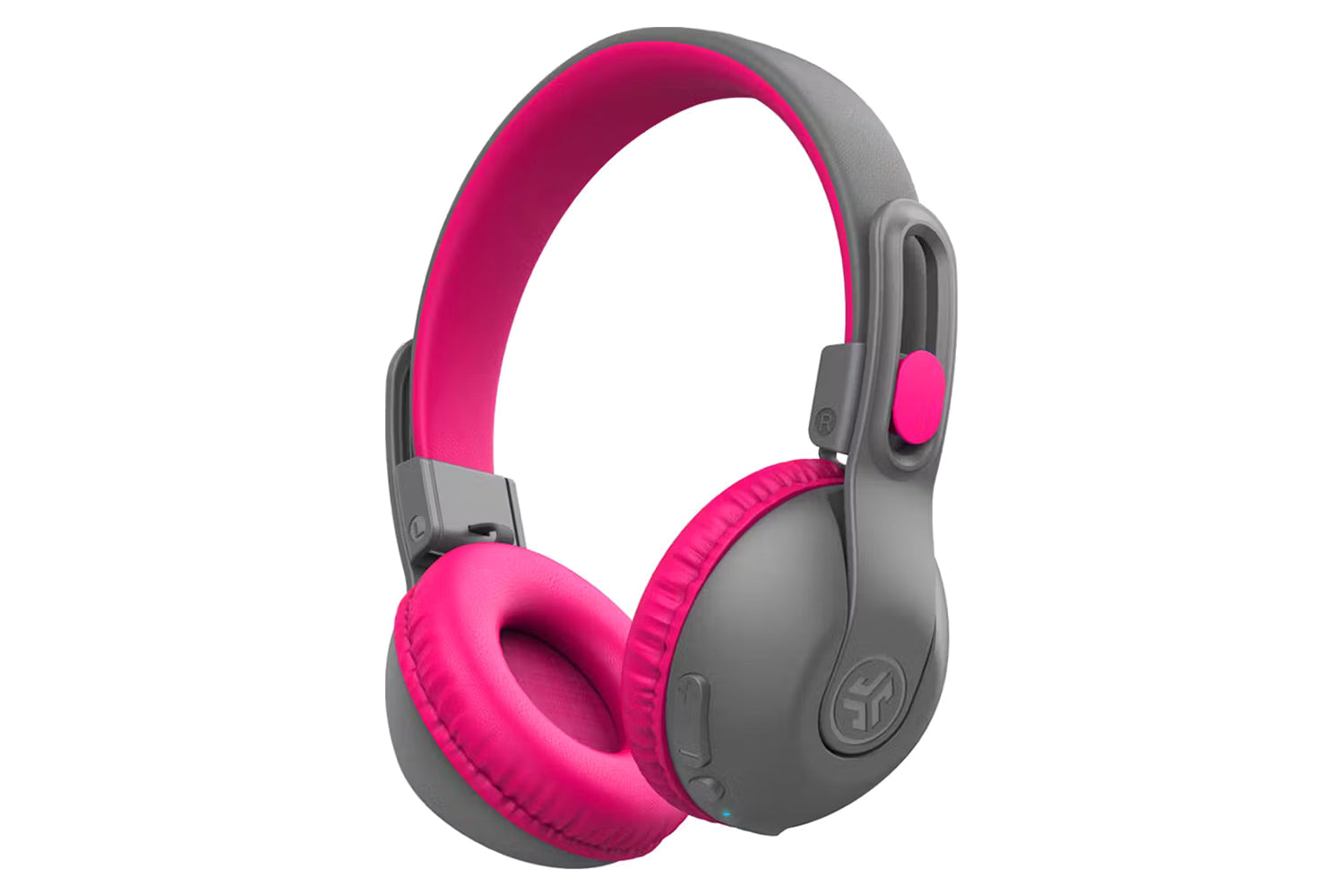 JLab JBuddies Studio 2 Kids On-Ear 2 In 1 Wireless & Wired Headphones | Grey/Pink