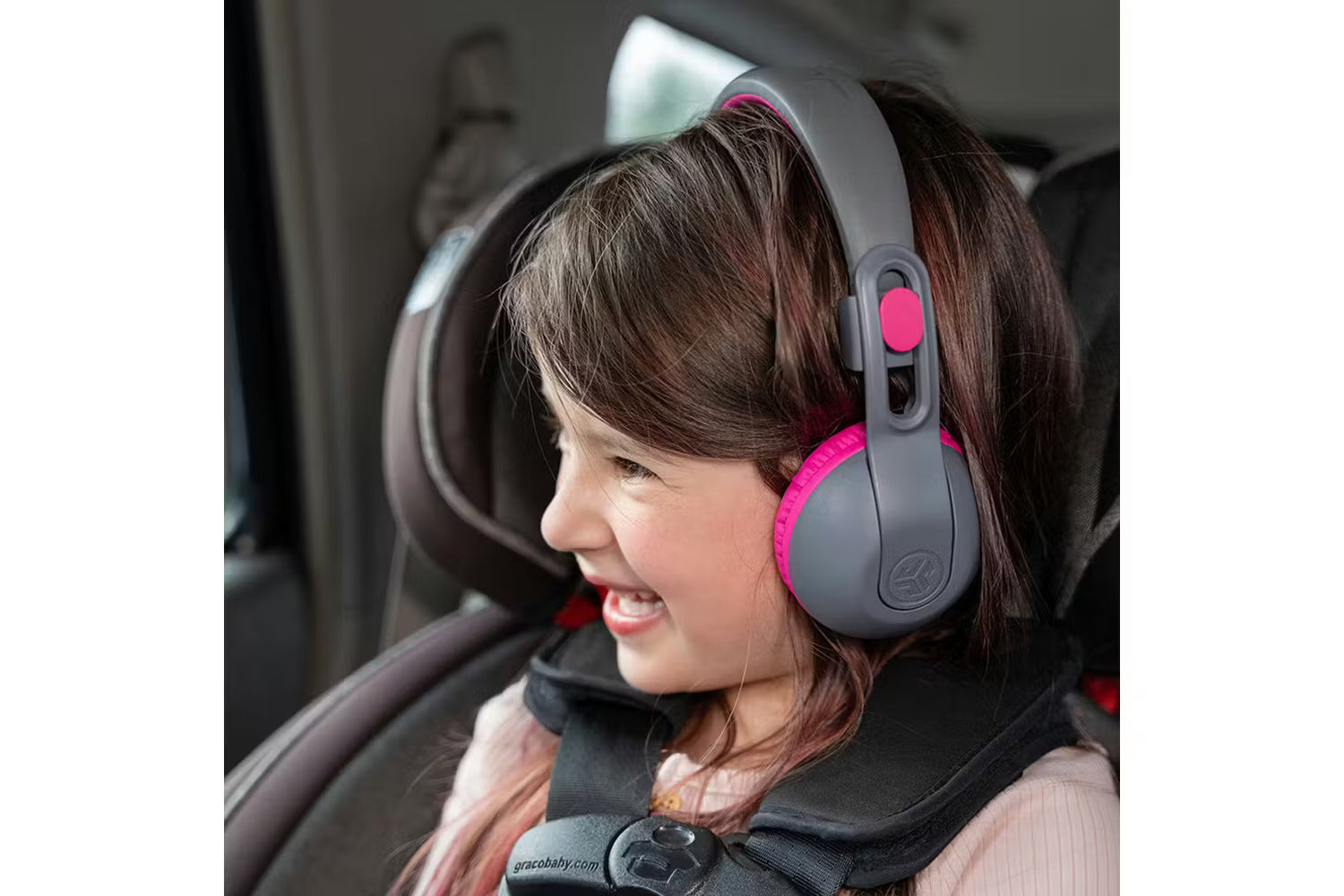 JLab JBuddies Studio 2 Kids On-Ear 2 In 1 Wireless & Wired Headphones | Grey/Pink-2