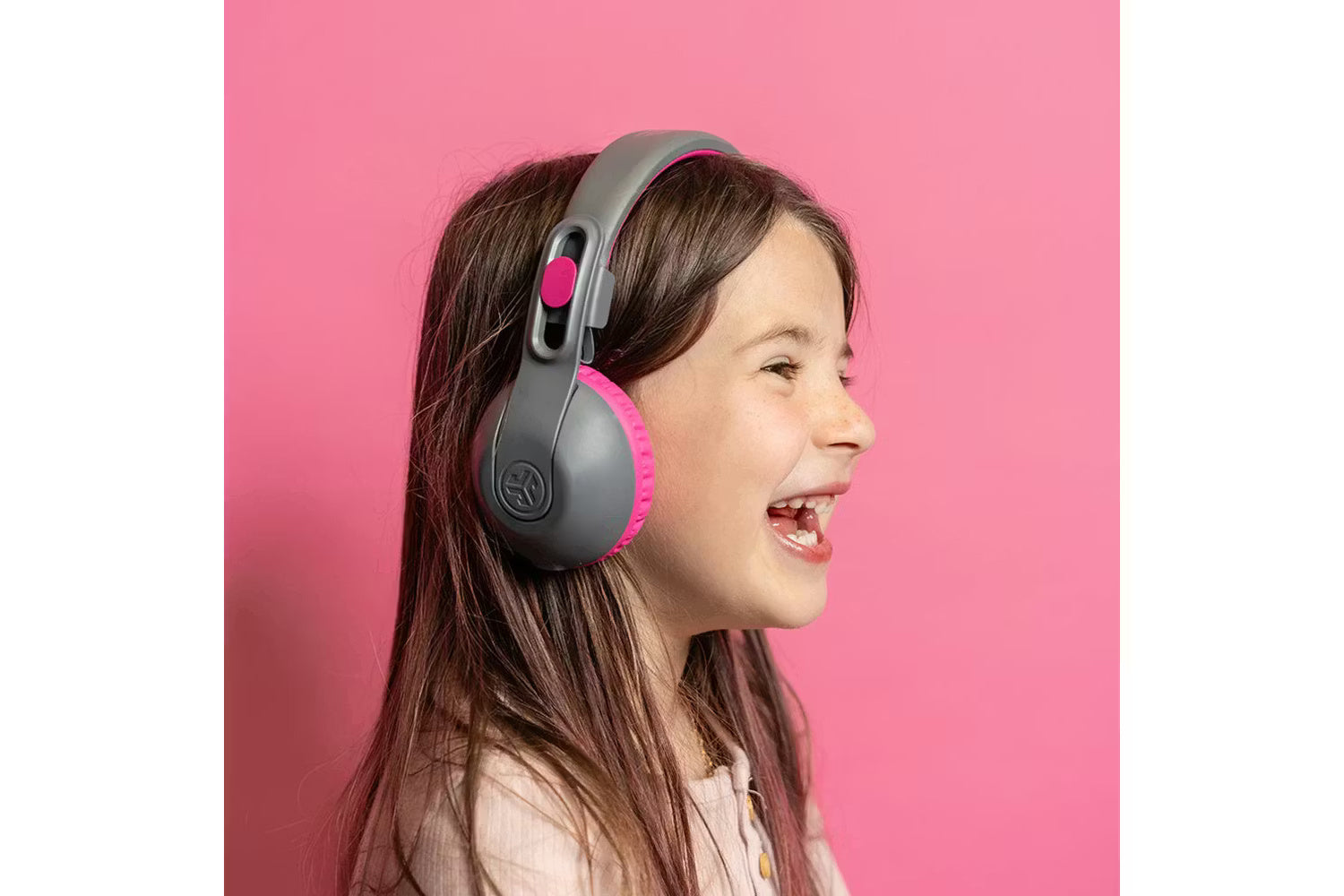 JLab JBuddies Studio 2 Kids On-Ear 2 In 1 Wireless & Wired Headphones | Grey/Pink-7