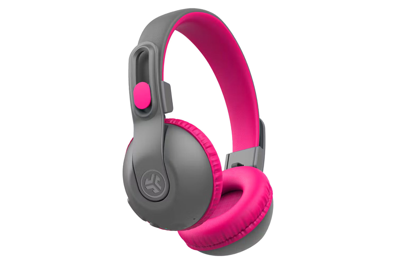JLab JBuddies Studio 2 Kids On-Ear 2 In 1 Wireless & Wired Headphones | Grey/Pink-4