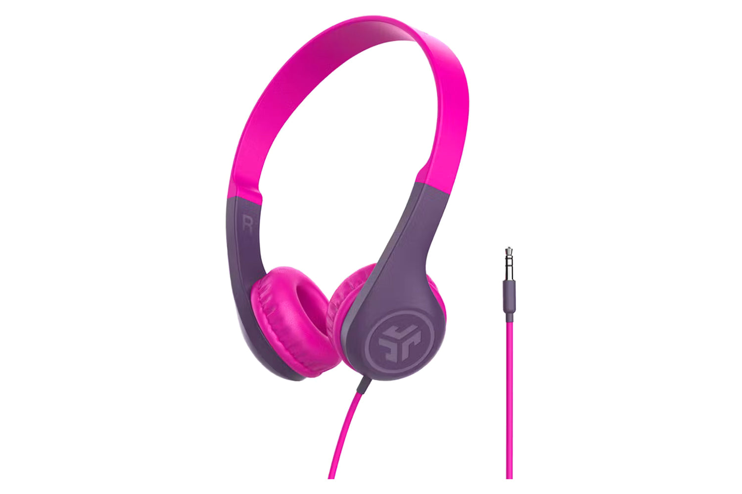 JLab JBuddies Pop Kids On-Ear Wired Headphones | Pink