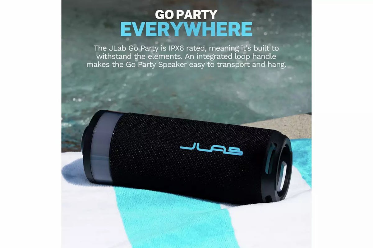 JLab Go Party Portable Bluetooth Speaker | Black-7