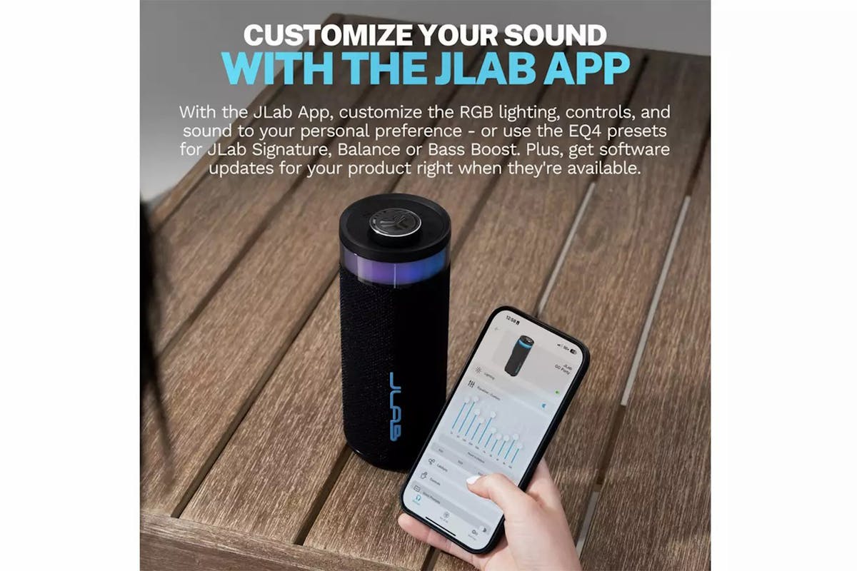 JLab Go Party Portable Bluetooth Speaker | Black-8