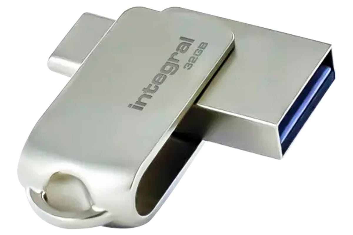 Integral 360-C Dual USB-C & USB 3.2 Gen 1 Flash Drive | 32GB