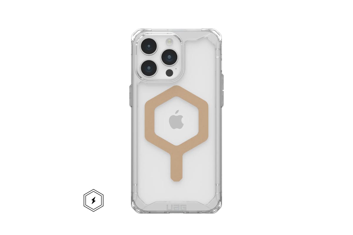 UAG Pylo for Magsafe iPhone 15 Pro Max Case | Ice/Gold-4