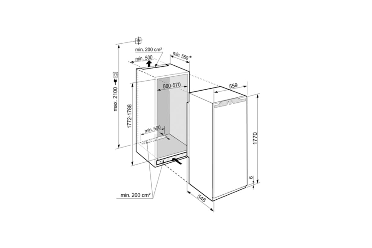 Liebherr 5100 Pure Integrated Fridge | IRE5100-3