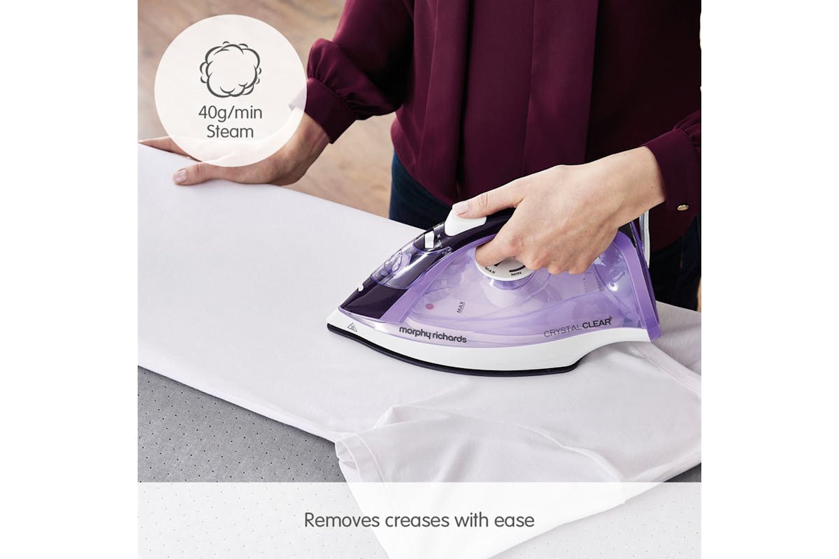 Morphy Richards 2400W Crystal Clear Amethyst Steam Iron | 300301-3