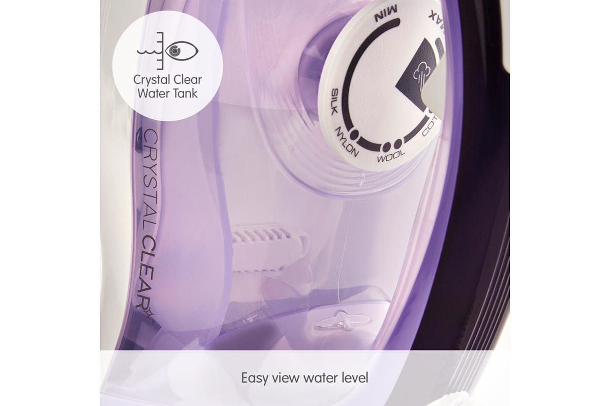 Morphy Richards 2400W Crystal Clear Amethyst Steam Iron | 300301-5