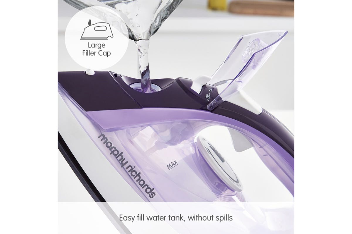 Morphy Richards 2400W Crystal Clear Amethyst Steam Iron | 300301-6