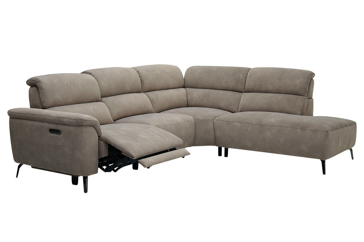 Izzy 2.5 Seater Sofa | Power Recliner | Fabric | Taupe
