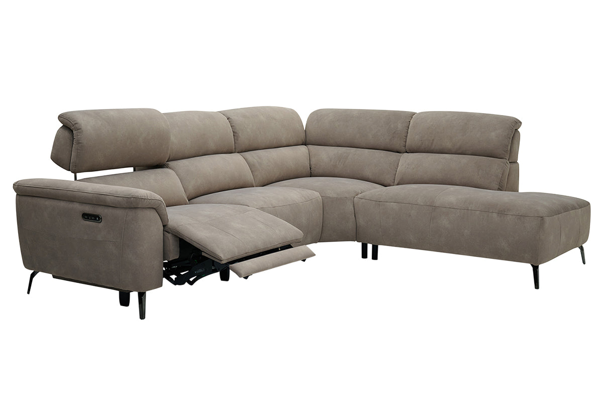 Izzy 2.5 Seater Sofa | Power Recliner | Fabric | Taupe-3