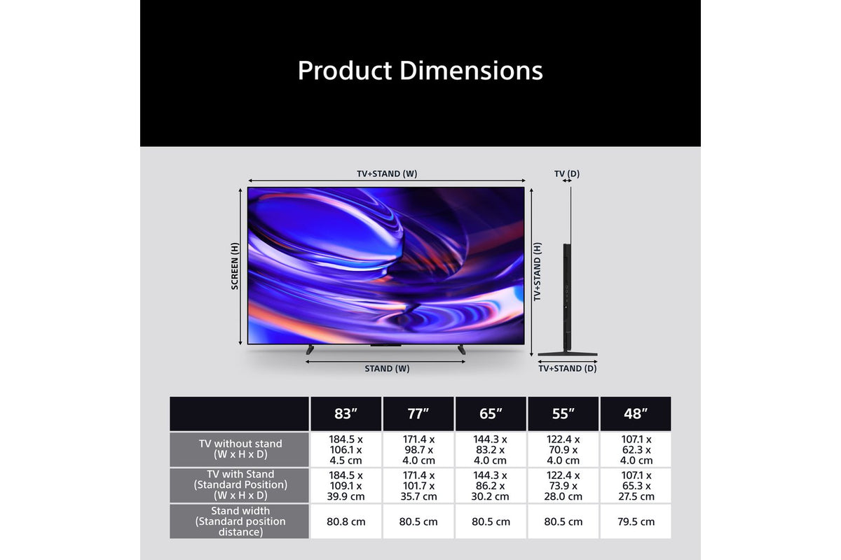 SONY BRAVIA 6 77" OLED TV, 4K Smart TV (2026) | K77A65PB.IE-18